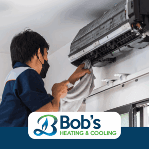 heat pump maintenance person